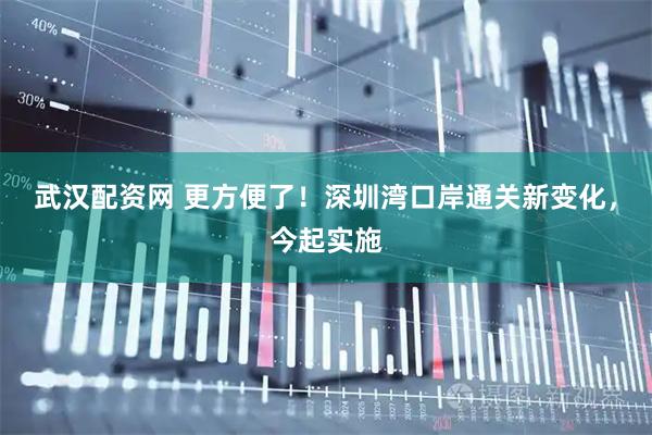 武汉配资网 更方便了！深圳湾口岸通关新变化，今起实施